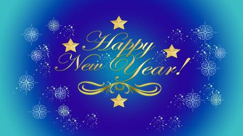 Frohes Neues Jahr! Viel Glück und Gelingen und Gesundheit!